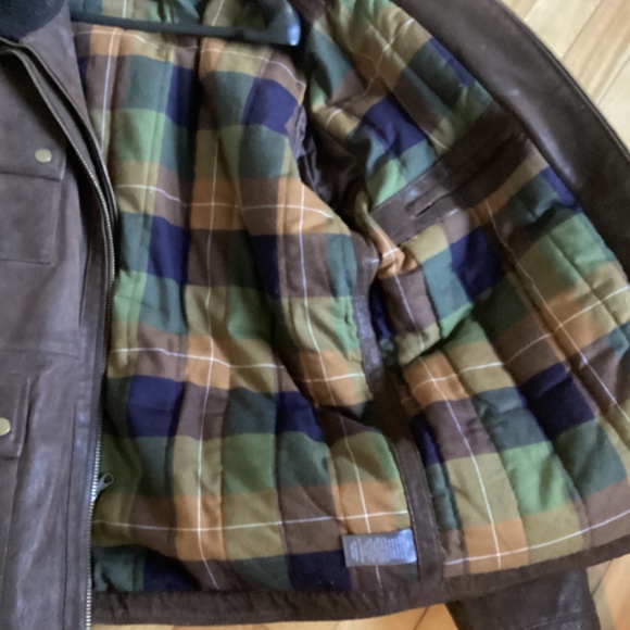 Johnson and Murphy mens leather jacket - Picture 3 of 5